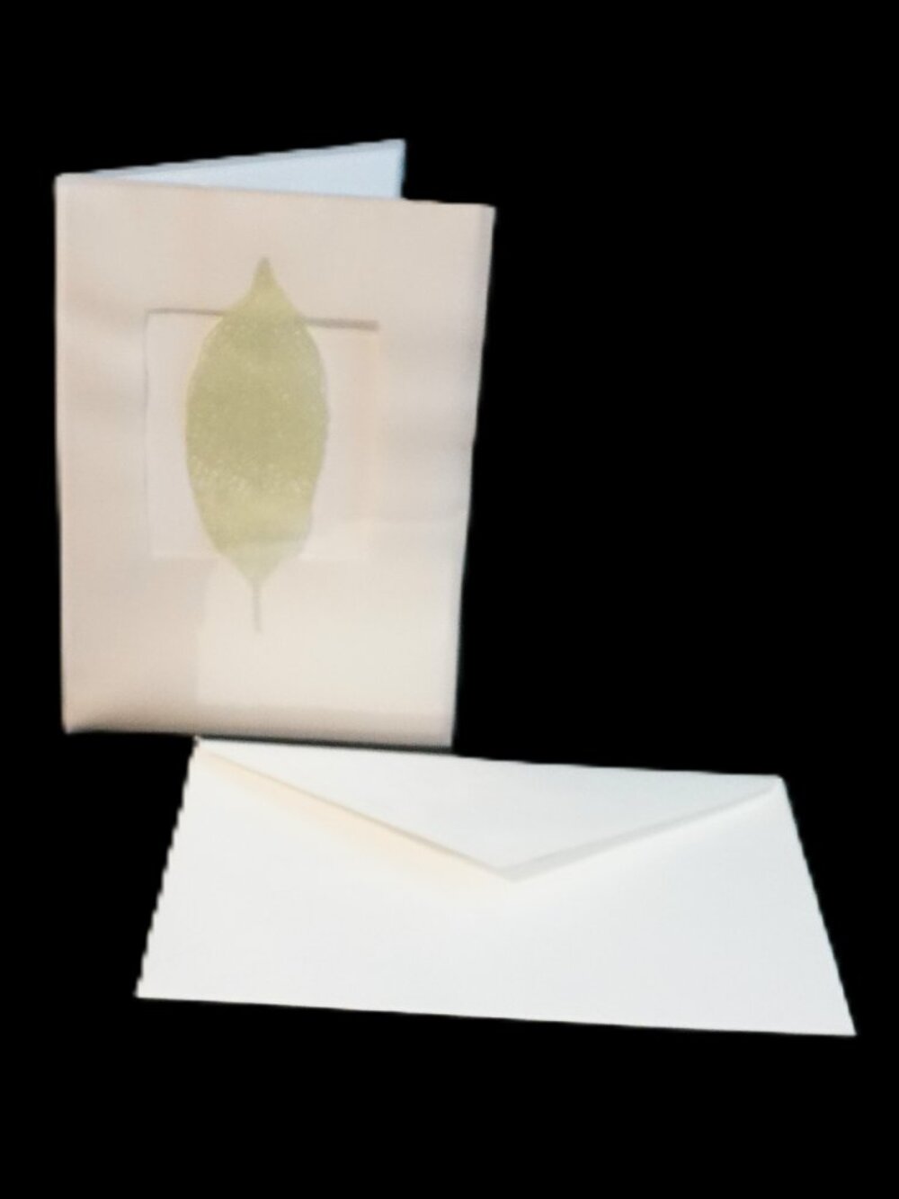 Hallmark Vintage Laser Gallery Crème Leaf Window Cutout Happy Anniversary